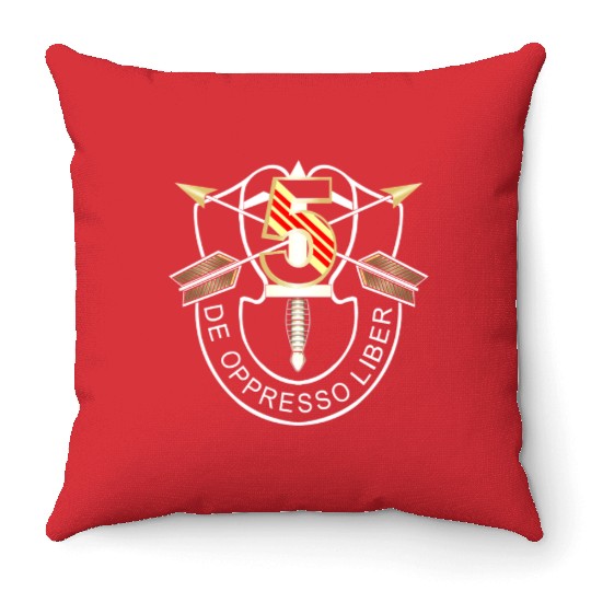 5th Special Forces Group De Oppresso Liber Design Throw Pillows