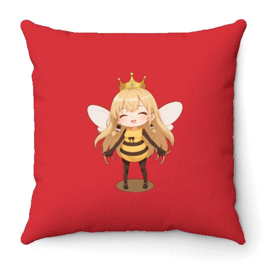 Queen Bee Throw Pillows