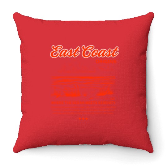 East Coast Origins Throw Pillows – Ocean Serenity Design