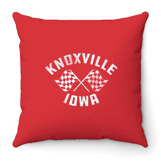 Knoxville Iowa Sprint Car Racing Dirt Track Racing Throw Pillows
