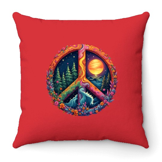 Peace on Earth Throw Pillows