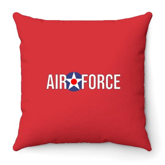 AIR FORCE ROUNDEL Throw Pillows