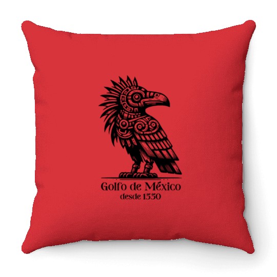 Aztec Eagle of the of Mexico Throw Pillows