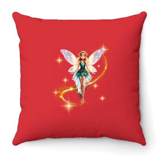 Twilight Fairy Glow Throw Pillows