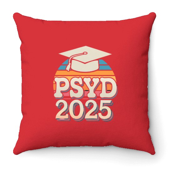 PsyD Doctor Of Psychology Psychologist Graduation Throw Pillows