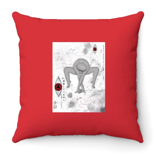 Crawl Creeper Throw Pillows