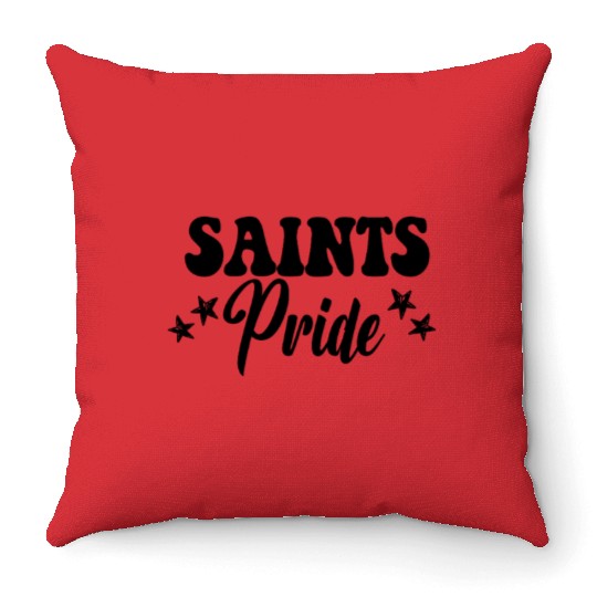 Saints Pride High School Saints Sports Team Saints Throw Pillows