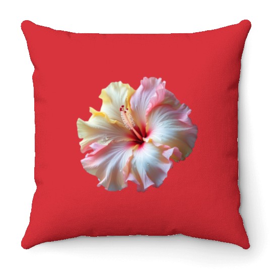 Hibiscus Throw Pillows