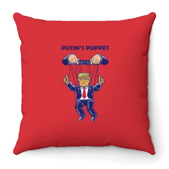Putin's Puppet Trump Is A Russian Asset Political Throw Pillows
