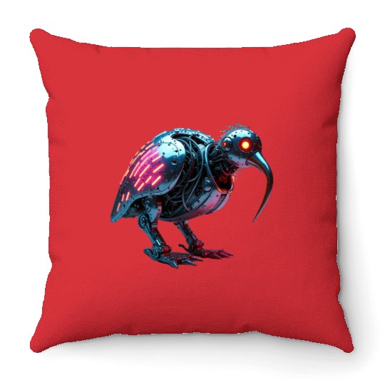 Kiwi Bird Constructed Throw Pillows