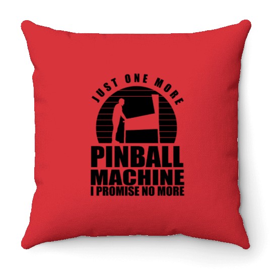 Funny Pinball Player Flipper Pinballer Flipping Throw Pillows