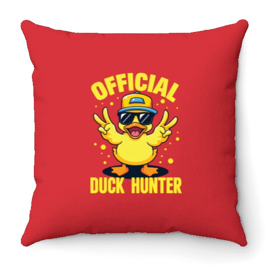 Duck Hunting Cruise Ducking Cruising Ducks Hunter Throw Pillows
