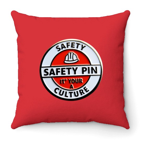 Safety Pin Throw Pillows