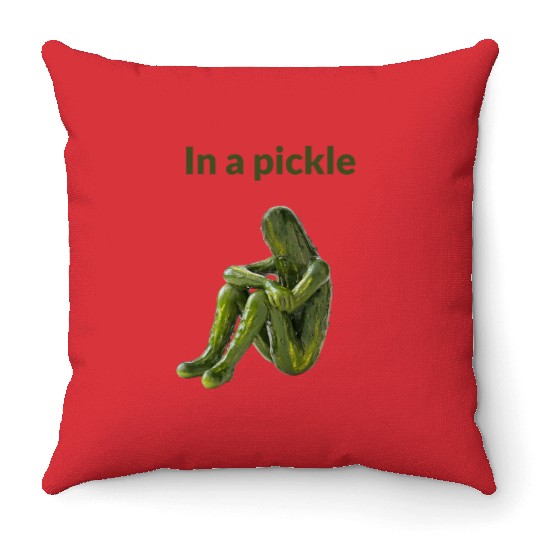 I'm in a Pickle – But This Is Just a Person Who Lo Throw Pillows