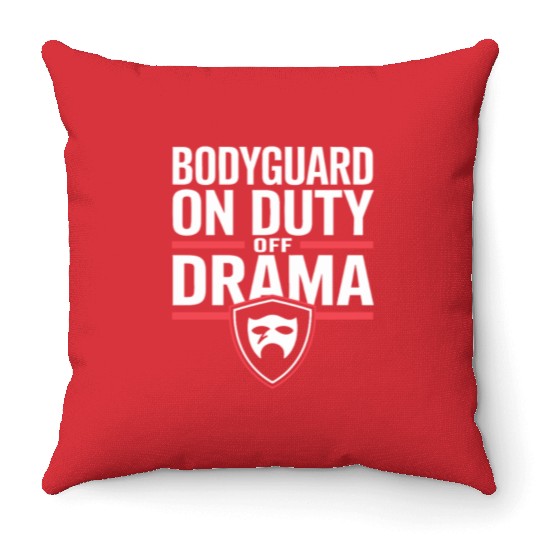 Private Security Professional Bodyguard VIP Throw Pillows