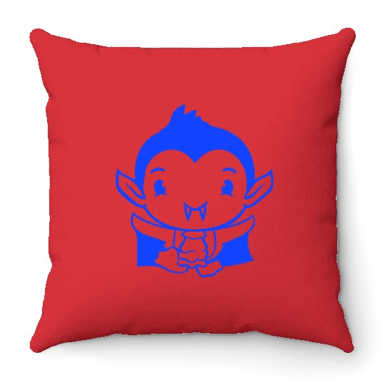 Duck Vampire Halloween Costume Bloodsucker Monster Throw Pillows