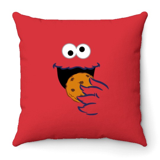 Sesame Street Costume Design Cookie Monster Throw Pillows