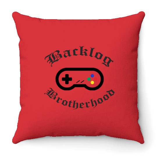 Backlog Brotherhood Revised Throw Pillows