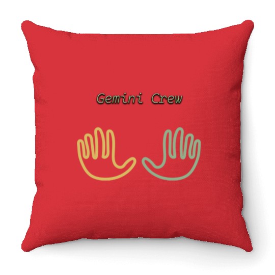 New, Original Gemini Symbol Throw Pillows