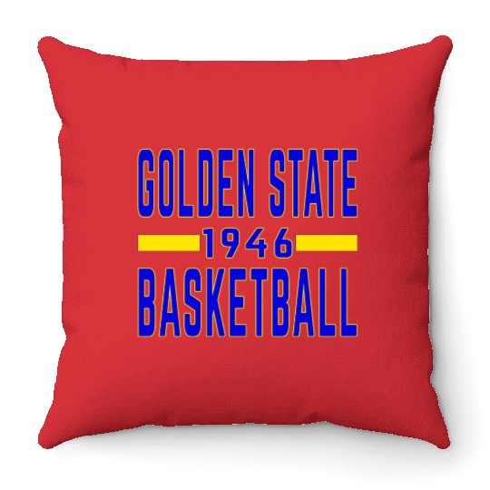 Golden State Basketball 1946 Classic Throw Pillows