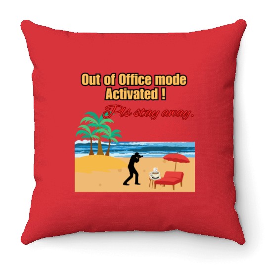 On Holidays Throw Pillows