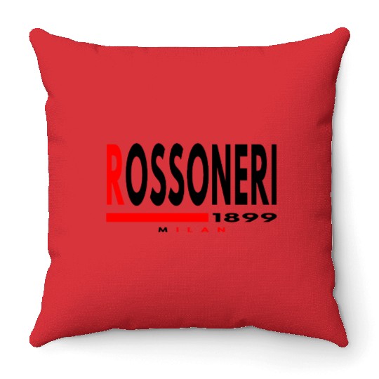 Rossoneri 1988 Milan Classic Throw Pillows