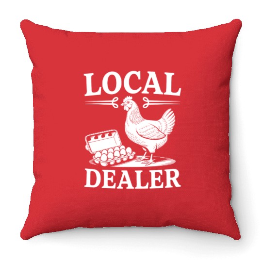 Egg Hunt Local Egg Dealer Easter Sunday Egg Throw Pillows