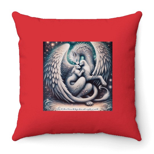 “Mother Beast + Cub” - Happy Mother's Day Throw Pillows