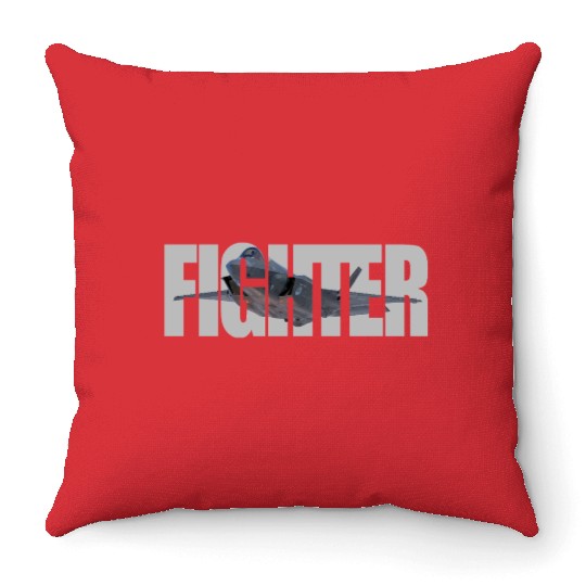 Fighter F-35 Lightning II Throw Pillows