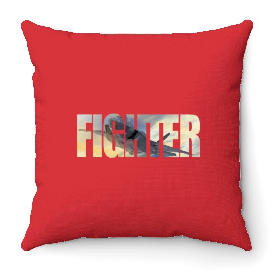 Fighter F-35 Lightning II Throw Pillows