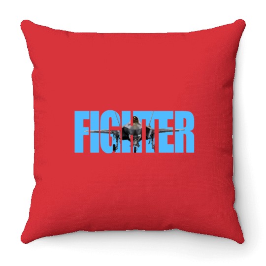 Fighter F-35 Lightning II Throw Pillows