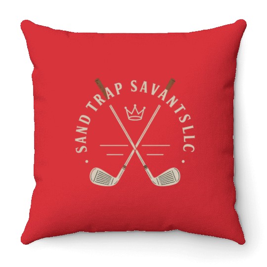Goss Apparel: Sand trap savants llc Throw Pillows