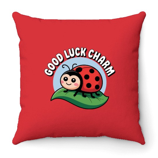 Lucky Ladybug Throw Pillows