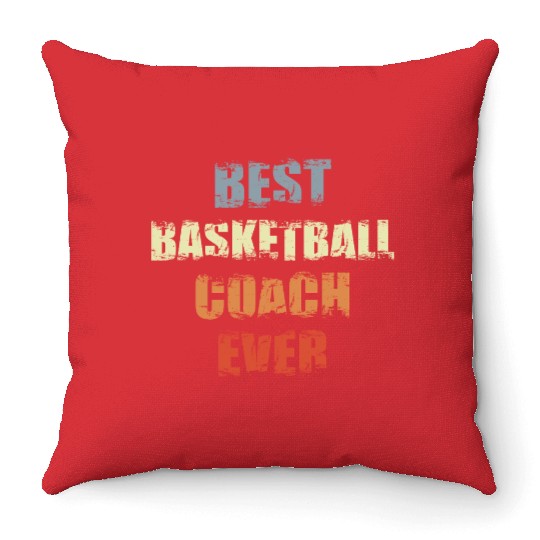 Basketball Coach Motivation Throw Pillows