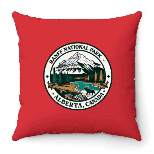 Banff National Park Alberta Canada Throw Pillows