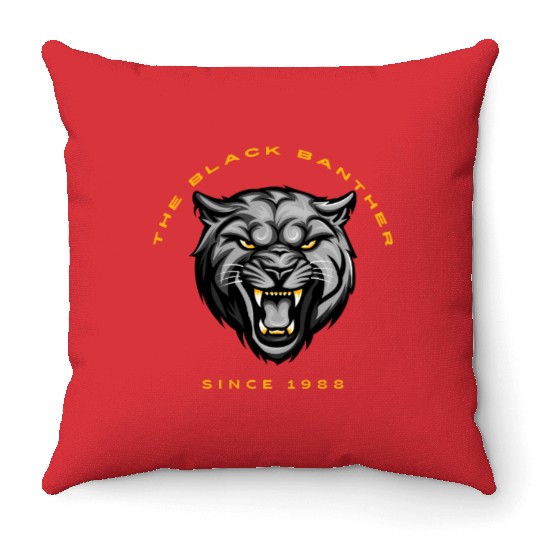 Fierce Black Panther Throw Pillows – Bold,Wild & Stylish