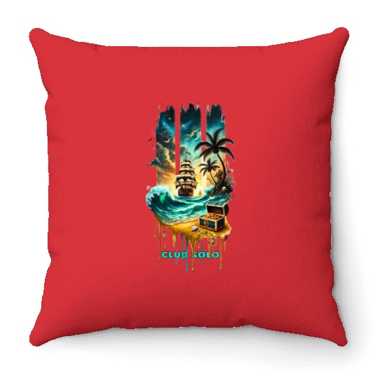 Midnight Sails Throw Pillows