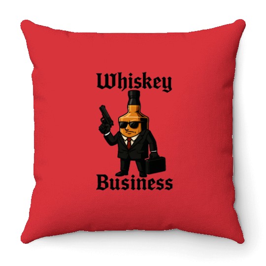 Whiskey Business Throw Pillows