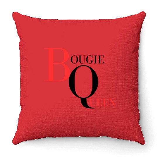 Bougie Queen Red&Black Throw Pillows