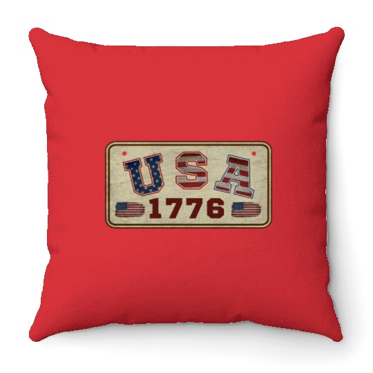 USA 1776 VINTAGE Throw Pillows