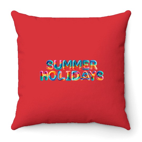 SUMMER  HOLIDAYS  D83D DD7 Are you ready? Throw Pillows