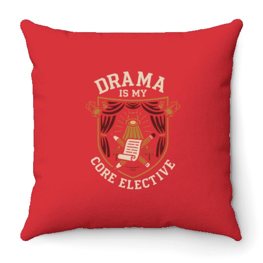 Theater Kid Drama Club Musical Theater Nerd Stage Throw Pillows