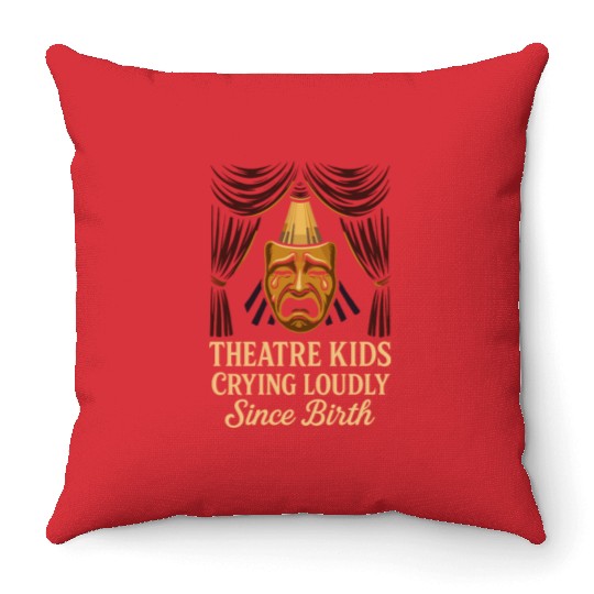 Theater Kid Drama Club Musical Theater Nerd Stage Throw Pillows