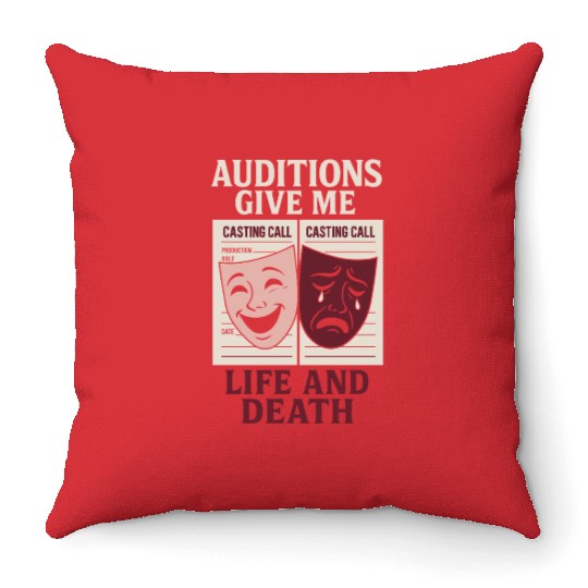 Theater Kid Drama Club Musical Theater Nerd Stage Throw Pillows