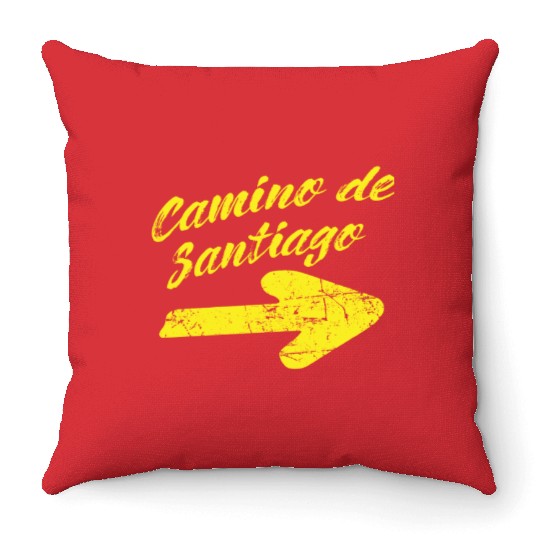 Way of St. James Camino de Santiago Throw Pillows