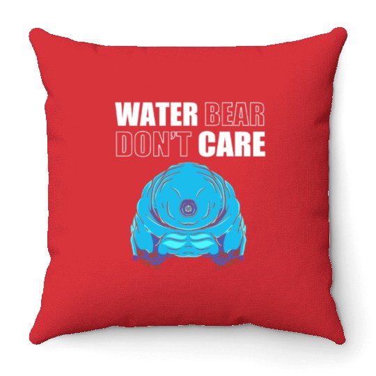 Tardigrade Science Biology Moss Pig Throw Pillows
