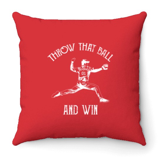 Baseball Pitcher Throw Pillows