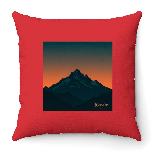 Wanderlust Peaks Throw Pillows