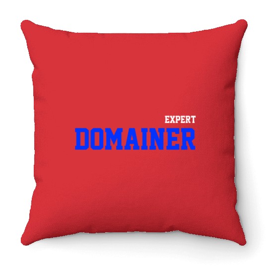 Funny expert domainer flipping domains community Throw Pillows