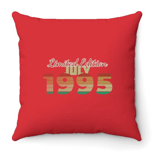 30th birthday Limited Edition SCR 07/1995 Throw Pillows